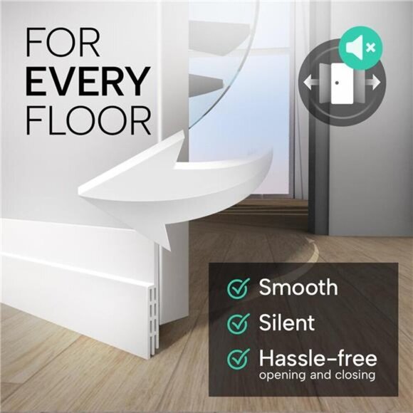 Door Draft Stopper Weather Stripping Seal Soundproof Energy Saving Door Sweep - Picture 4 of 7